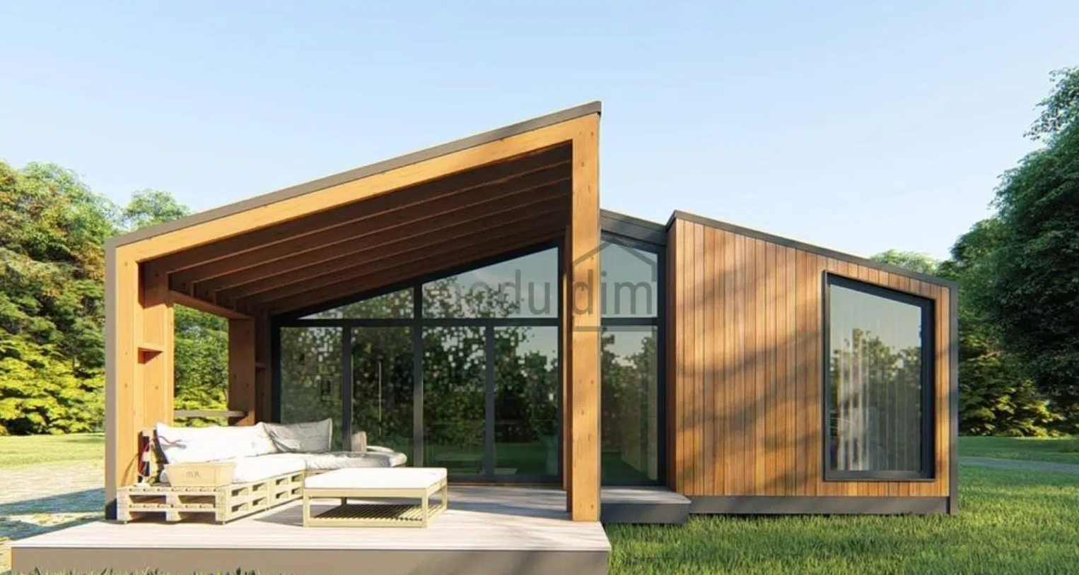 Екстер'єр модульного будинку фото 1